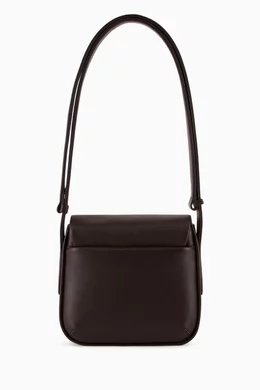 Buy Giorgio Armani Brown Small La Prima Shoulder Bag in Nappa for