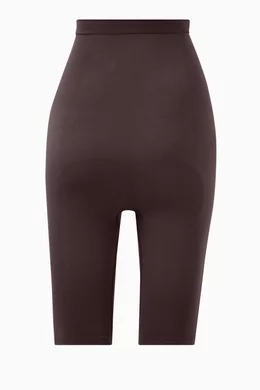 Buy SKIMS Brown Seamless Sculpt Mid-thigh Shorts for Women in UAE