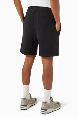 Buy Palmes Black Jimmy Sweatshorts in Recycled Cotton Blend for