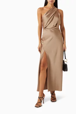 One shoulder top maxi dress