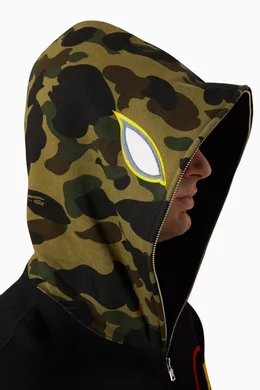 Buy A Bathing Ape Black Shadow Bape Hoodie in Cotton for Men in