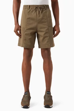 Buy Armani Exchange Brown Chino Shorts in Nylon for Men in UAE