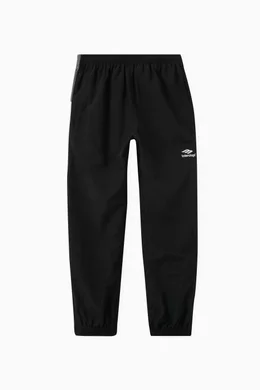 Buy Balenciaga Black 3B Sports Icon Tracksuit Pants in Nylon for