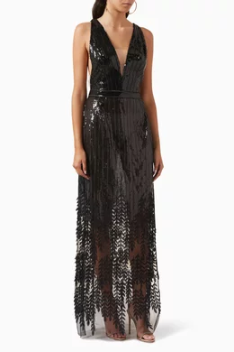 Bcbg black deals sequin dress