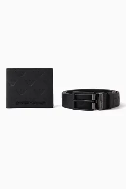 Armani belt and hot sale wallet set