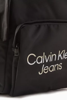 Calvin klein nylon on sale logo backpack