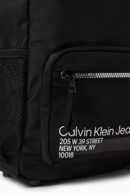 Buy Calvin Klein Black Back to School Backpack in Recycled
