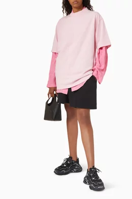 Balenciaga rose t top shirt