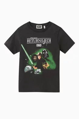 Buy Kith Black x Star Wars™ Luke Poster Vintage T-shirt in Cotton