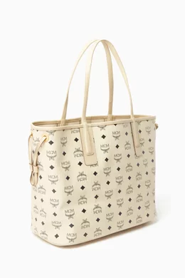 Mcm anya leather best sale medium tote bag