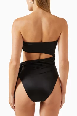 Side Tie One Piece Swimsuit