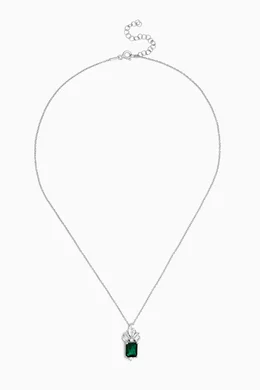 Square shop pendant necklace