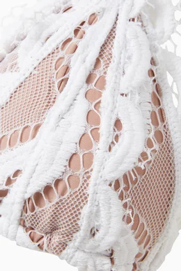Buy PQ Swim White Lace Triangle Bikini Top for Women in UAE