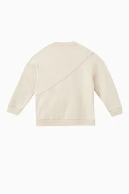 Fendi beige cotton sweatshirt new arrivals
