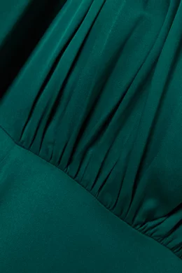 Green satin discount