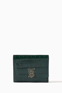 Burberry wallet sales green