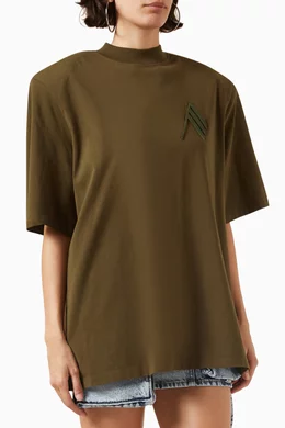 The attico padded t shirt sales