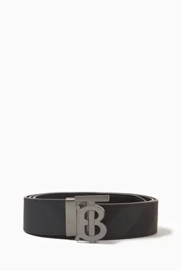 Burberry belt mens grey clearance