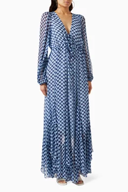 Shona joy blue polka dot dress new arrivals