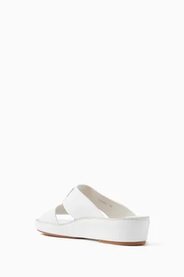 Buy Dolce Gabbana White Formal Sandals in Nappa Leather for Men