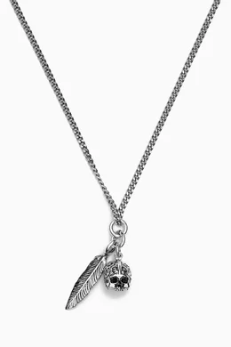Saint laurent deals feather necklace