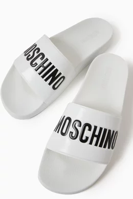Moschino logo pool 2025 slides