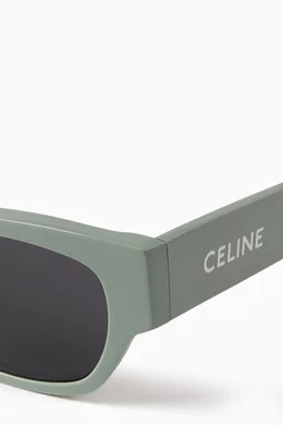 Celine top sunglasses white