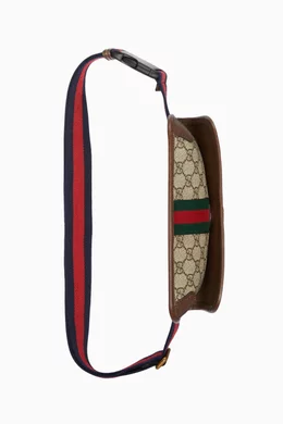 Ophidia gg supreme top small canvas belt bag
