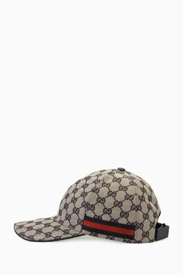 Buy Gucci Neutral Baseball Hat in GG Original Canvas for Women in