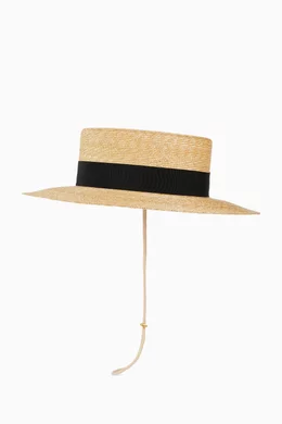 Straw hat sales gucci