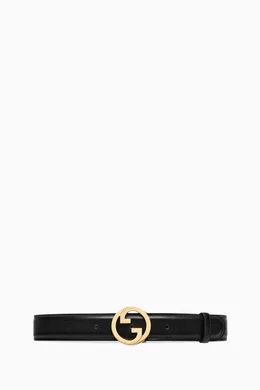 Buy Gucci Black Blondie Belt in Leather for Women in UAE Ounass