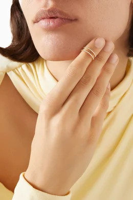 Buy LaBella Yellow Diamond Knuckle Ring in 18kr Gold for Women in