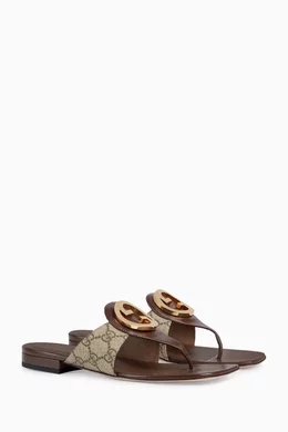 Gucci flat sandals for ladies discount
