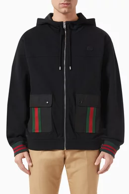 Gucci hotsell striped hoodie