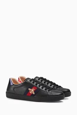 Gucci ace black bee deals