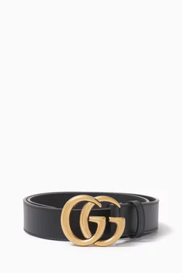 Gucci black double g belt hotsell