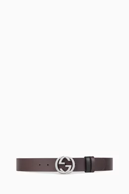 Gucci reversible sales leather belt