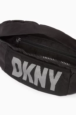 Buy DKNY Black Logo Print Belt Bag for UNISEX in UAE Ounass