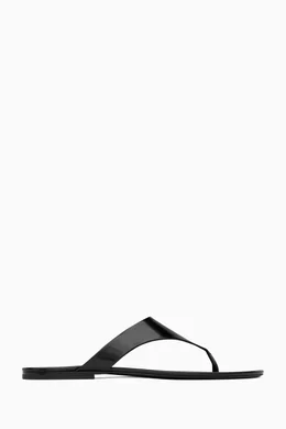Black thong deals sandals