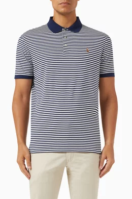 Striped polo shop
