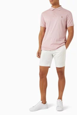 Buy Polo Ralph Lauren Pink Polo Shirt in Cotton Piqu for Men in