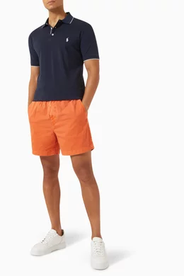 Orange cheap polo shorts