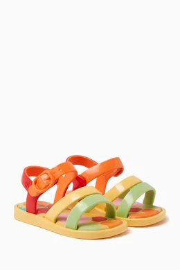Buy Mini Melissa Multicolour Colorland Sandals in Melflex PVC for