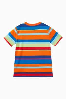 Buy Polo Ralph Lauren Multicolour Striped Logo embroidered T shirt