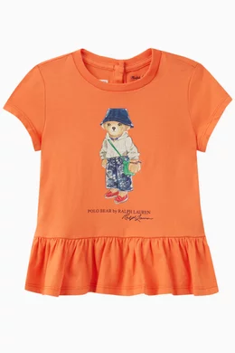 Orange ralph lauren t shirt store