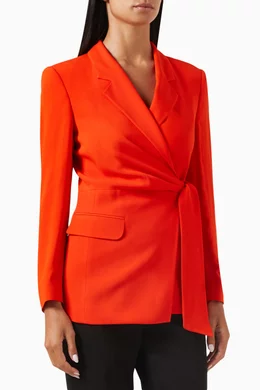 Orange sales blazer womens
