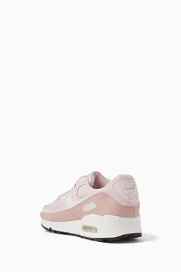 Buy Nike Pink Air Max 90 Sneakers in Mesh Leather for Women in