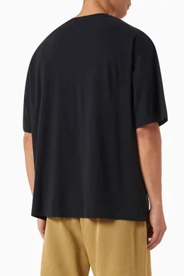 Buy Acne Studios Black Glow In The Dark Logo T shirt in Cotton for Men in UAE Ounass