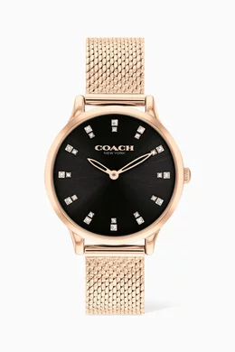 Coach rose gold hot sale watch
