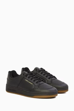 Buy SAINT LAURENT Black SL 61 Low top Sneakers in Leather for Men